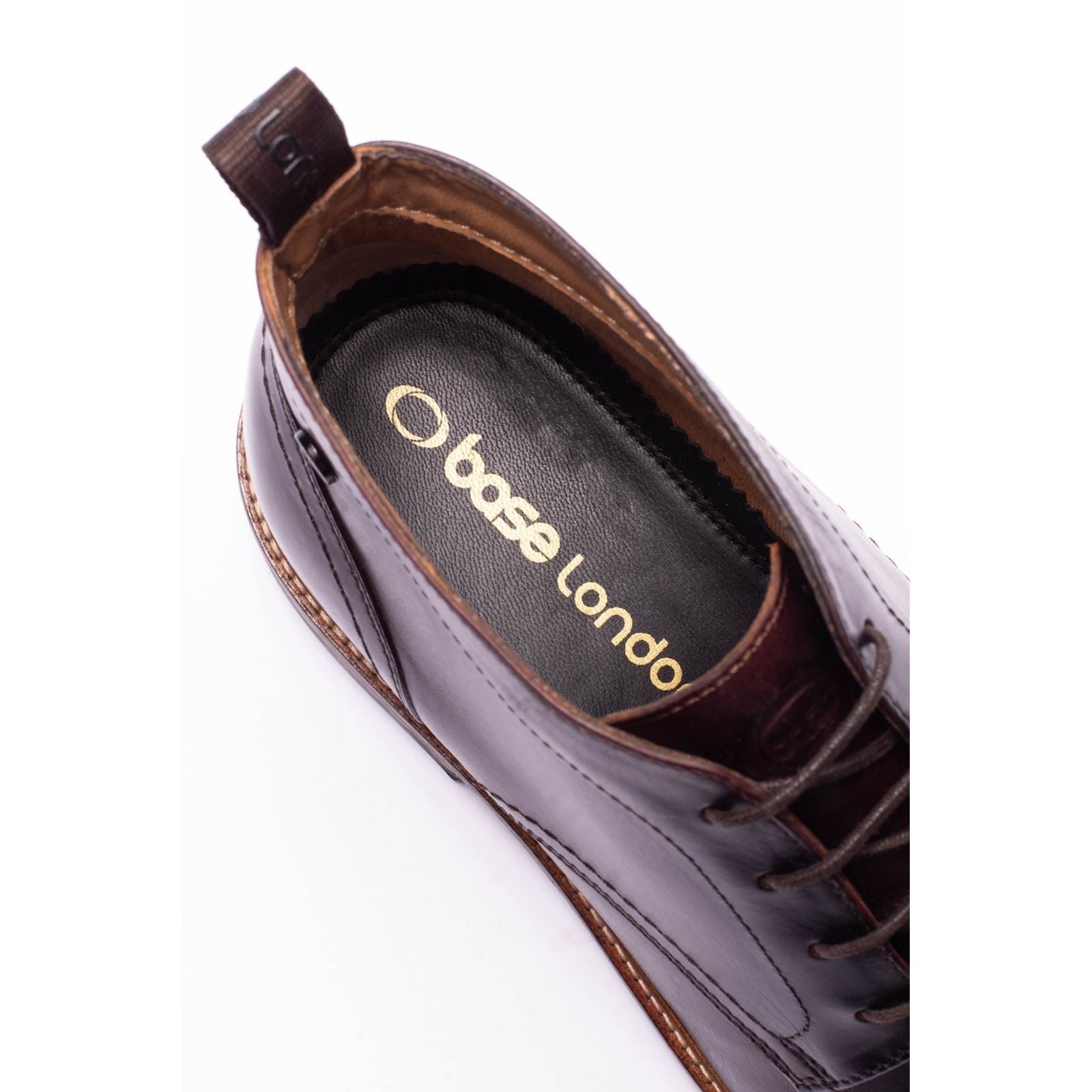 Base London Belgrave Leather Men's WASHED BROWN Ankle Boots