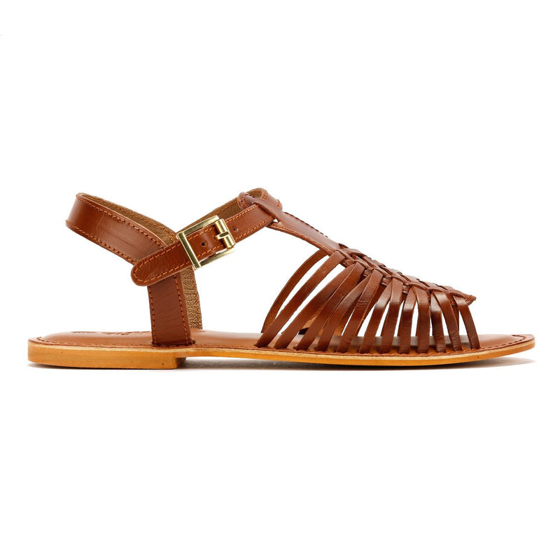 Tower London Hurache Leather Women's Tan Sandals