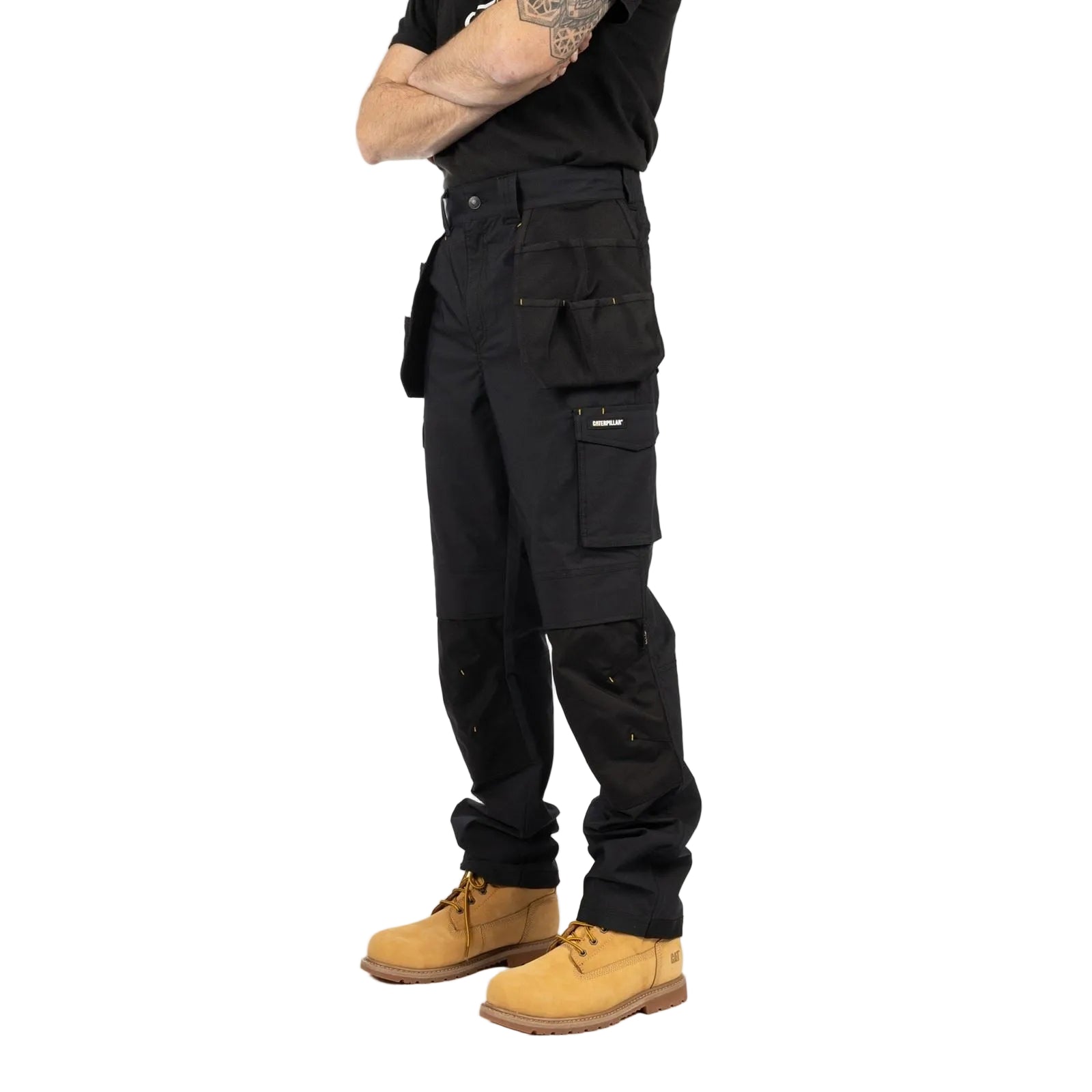 Caterpillar Nexus Holster Stretch Pocket Cotton Men's Black Outdoor Trousers