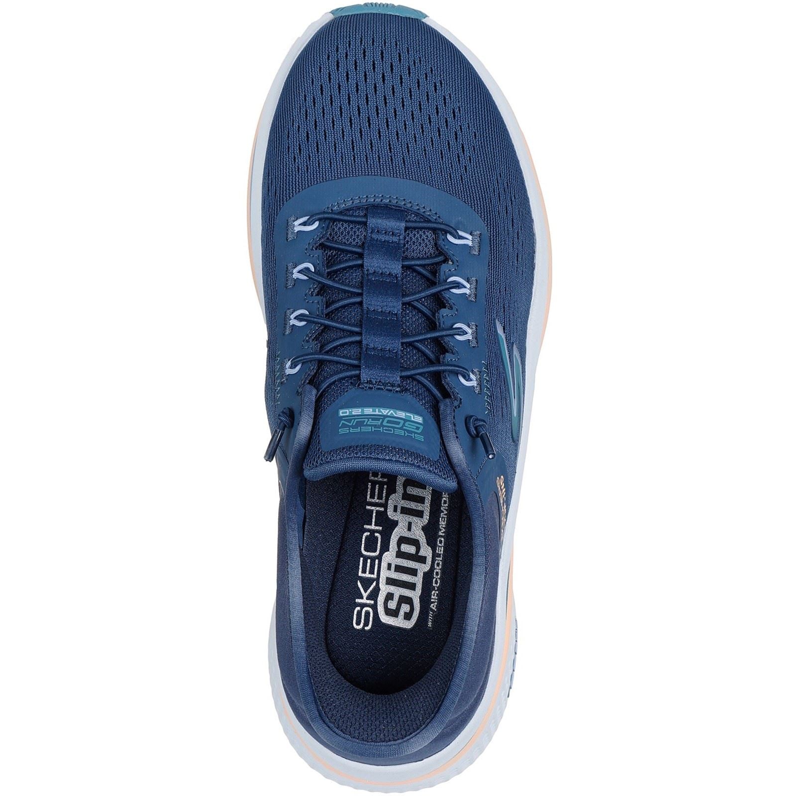 Skechers Performance Go Run Elevate 2.0 Banyan Textile Women's Navy/Teal Sneakers