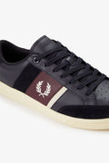 Fred Perry B725 Leather Suede Men's Navy/Ecru/Oxblood Sneakers