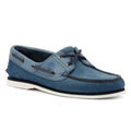 Timberland Classic 2 Eye Leather Men's Dark Blue Boat Shoes