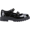 Hush Puppies Ella Patent Senior Leather Girls's Black Shoes