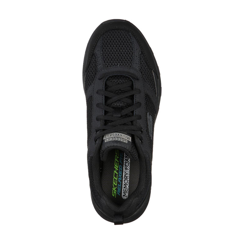 Skechers Oak Canyon Verketta Leather Men's Black Sneakers