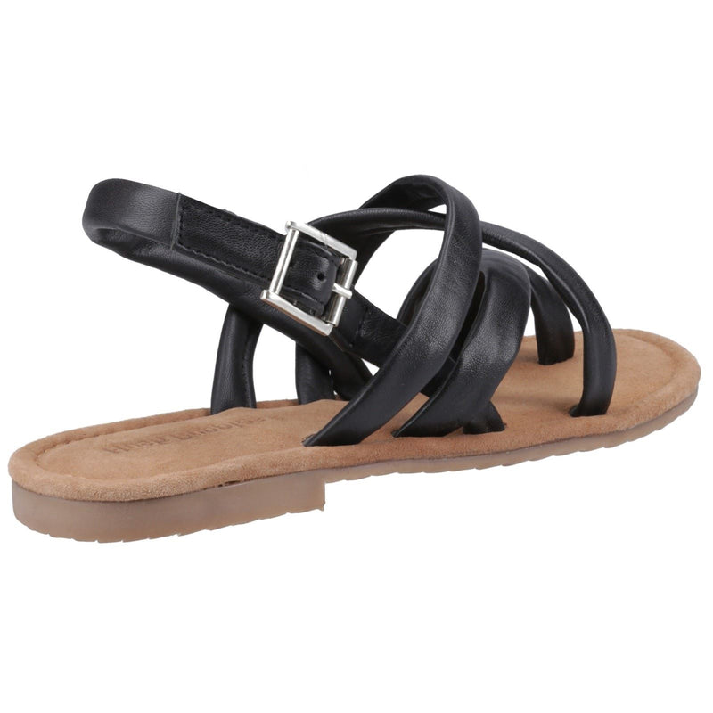 Hush Puppies Hope Leather Women's Black Sandals