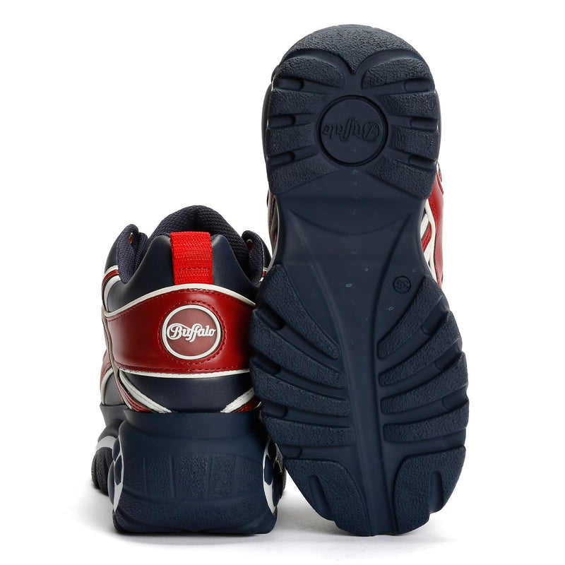 Buffalo 1339-14 Leather Women's Blue/Red Sneakers