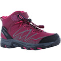 Hi-Tec Blackout Mid Synthetic Soft Shell Girls's Dark Rose/Fuchsia Hiking Boots