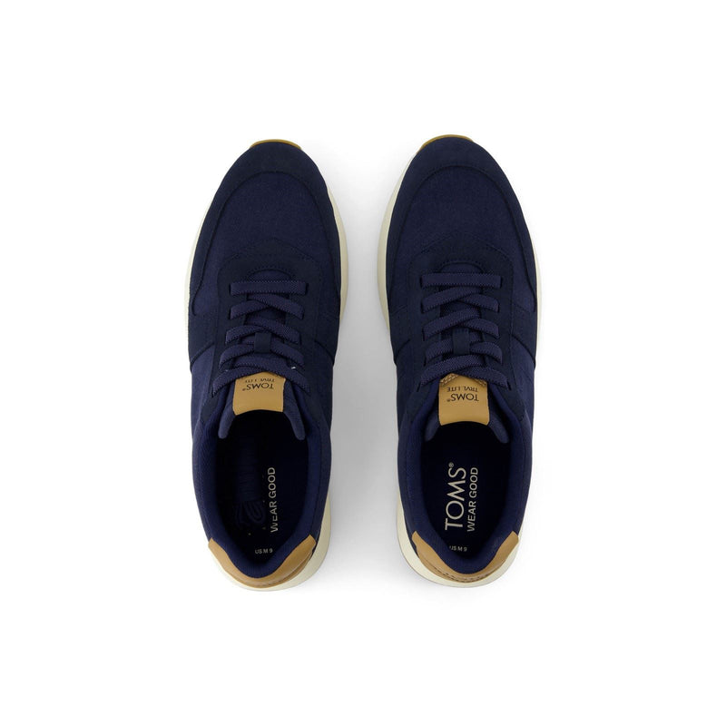 TOMS TRVL LITE Retro Leather Men's Navy Sneakers
