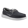 HEYDUDE Welsh Grip Classic Mesh Cotton Blend Men's Black/Storm Gray Boat Shoes