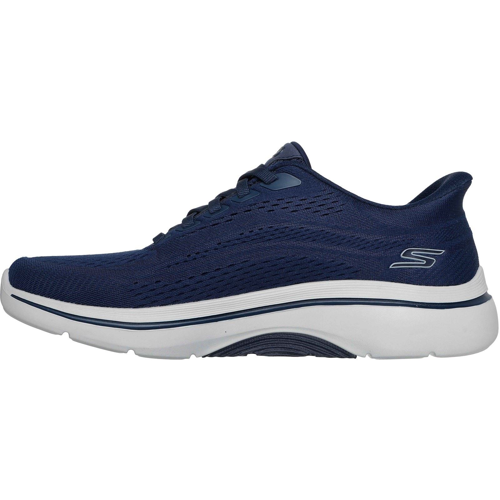 Skechers GO WALK Arch Fit 2.0 Percy Textile Men's Navy/Grey Standard Trainers