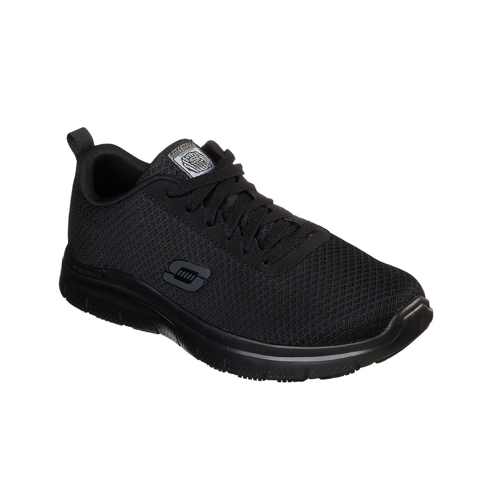 Skechers Workwear Flex Advantage - Bendon Sr Polyester Men's Black Safety Sneakers