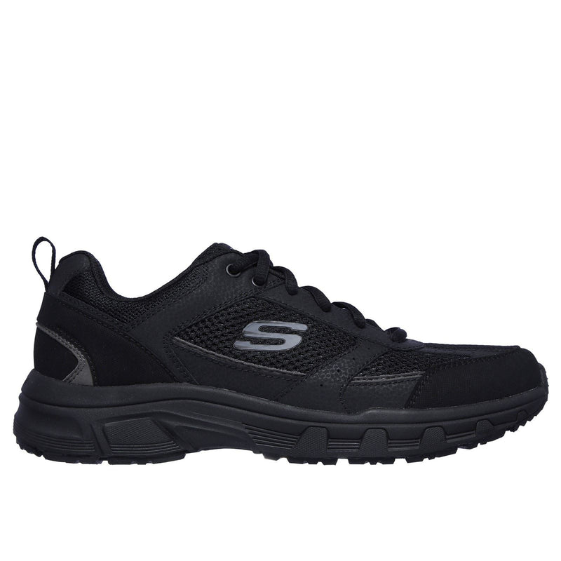 Skechers Oak Canyon Verketta Leather Men's Black Sneakers