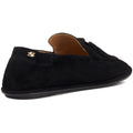 Dune Grounding Suede Women's Black Loafers