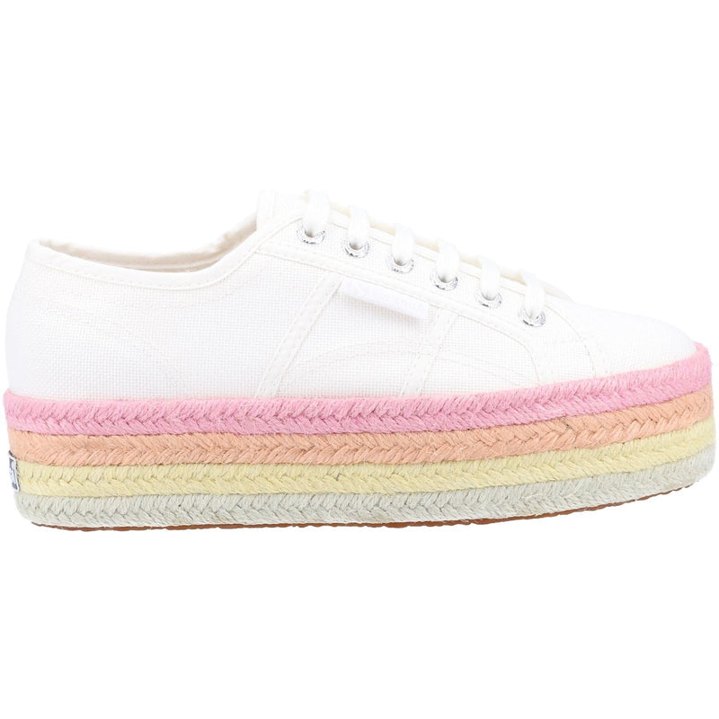 Superga 2790 Multicolor Rope 100% Cotton Women's White/Candy Multicolour Sneakers