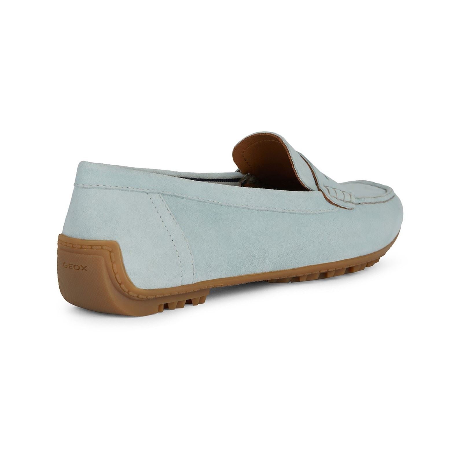 Geox D Kosmopolis Suede Women's Light Blue Moccasins Shoes