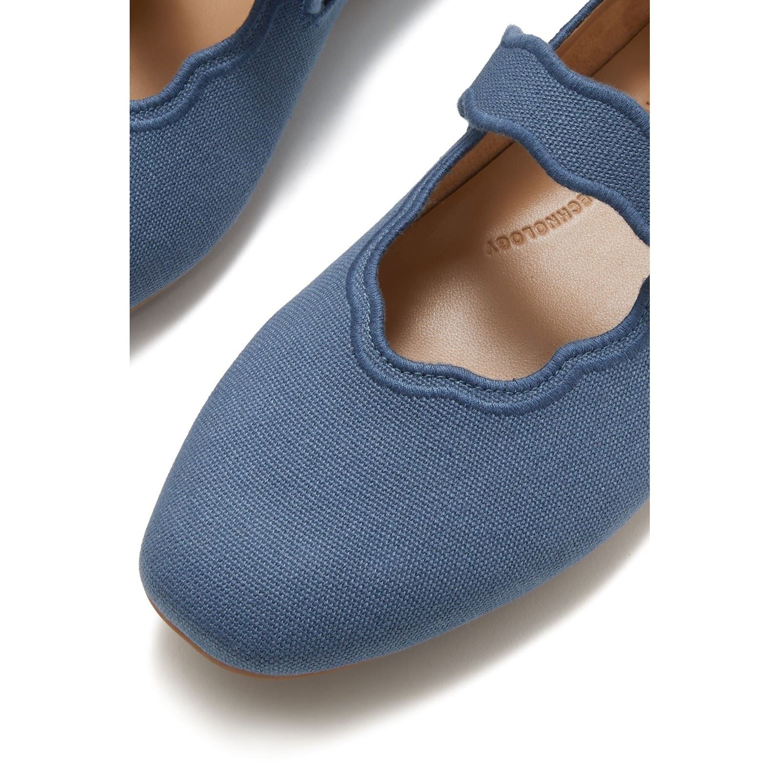 Fitflop Delicato Wave-Edge Polyester Women's Cosmic Blue Shoes