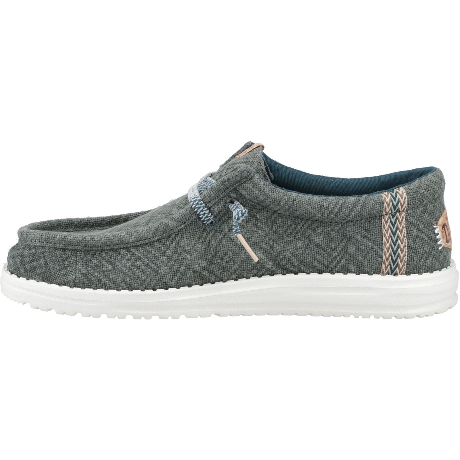 HEYDUDE Wally Jute Jute Men's Sea Green Moccasins Shoes