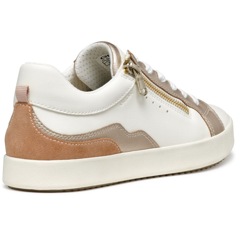 Geox D BLOMIEE Women's Optic White/Nude Sneakers
