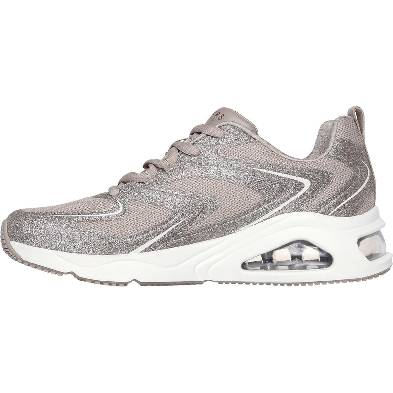 Skechers Tres-Air Uno Glit-Airy Women's Taupe Sneakers