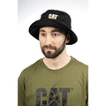 Caterpillar Cotton Unisex Adults Black Bucket Hat