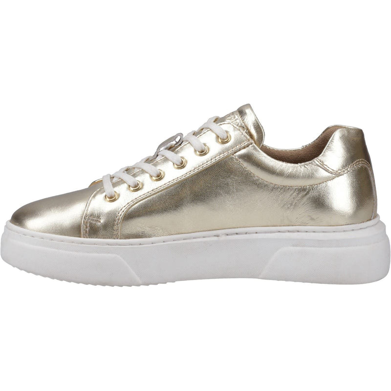 Hush Puppies Kathryn Leather Women's Gold Sneakers