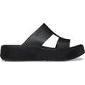 Crocs Getaway Platform H-Strap Synthetic Women's Black Slides