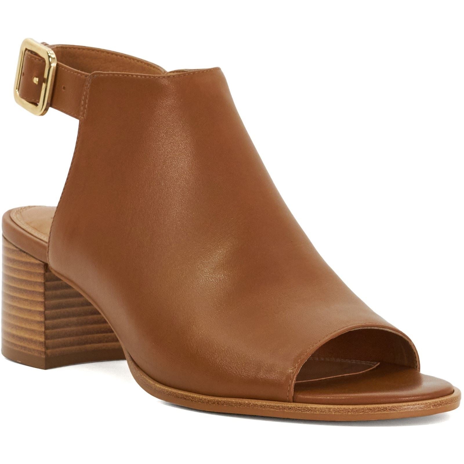 Dune Joupin Leather Women's Tan Heels