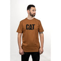 Caterpillar Trademark Logo Cotton Men's Bronze T-Shirt