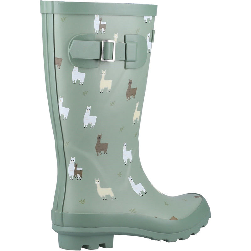 Cotswold Farmyard Junior Rubber Alpaca Wellington Boots