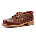 Timberland Authentic 3 Eye Classic Lug Leather Men's Burgundy Boat Shoes