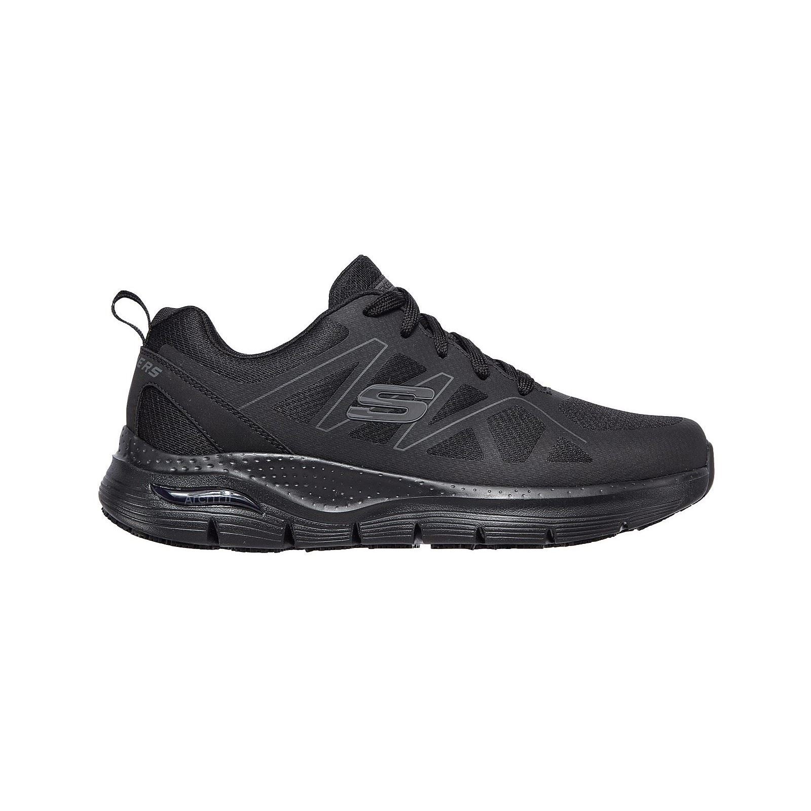 Skechers Workwear Arch Fit SR Axtell Polyester Men's Black Safety Sneakers