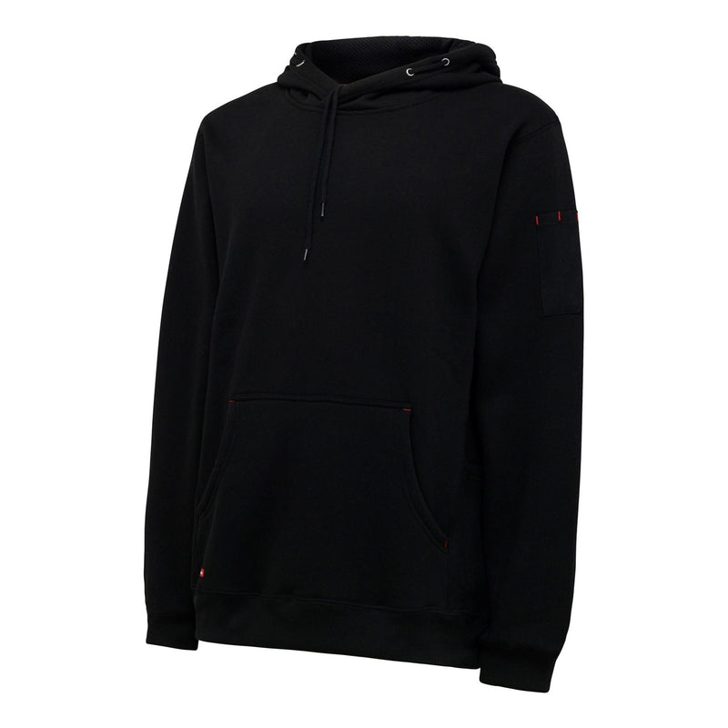 Hard Yakka Brushed Fleece Synthetic Men's Black Hooded Sweatshirt