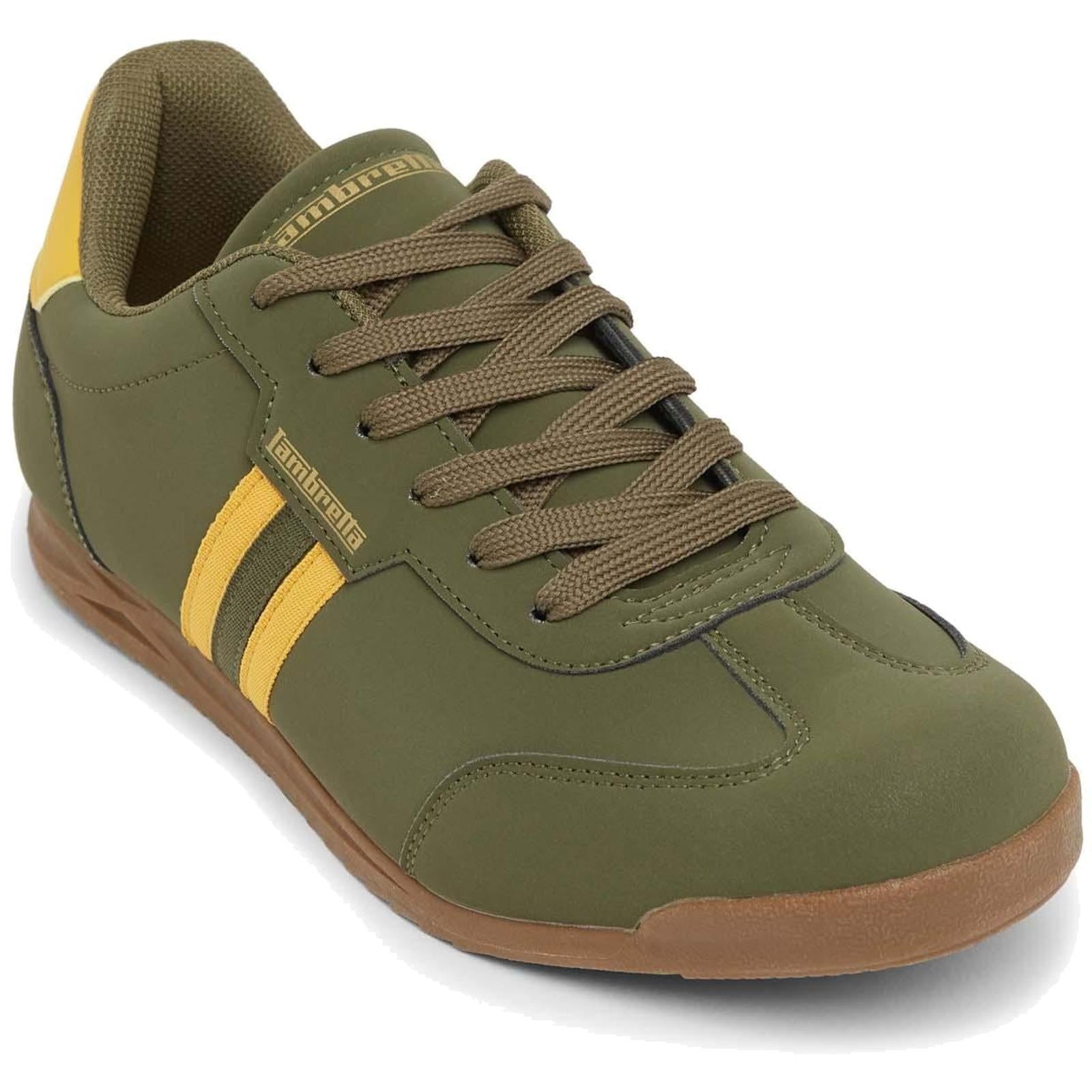 Lambretta Tackle Men's Khaki/Gold Sneakers