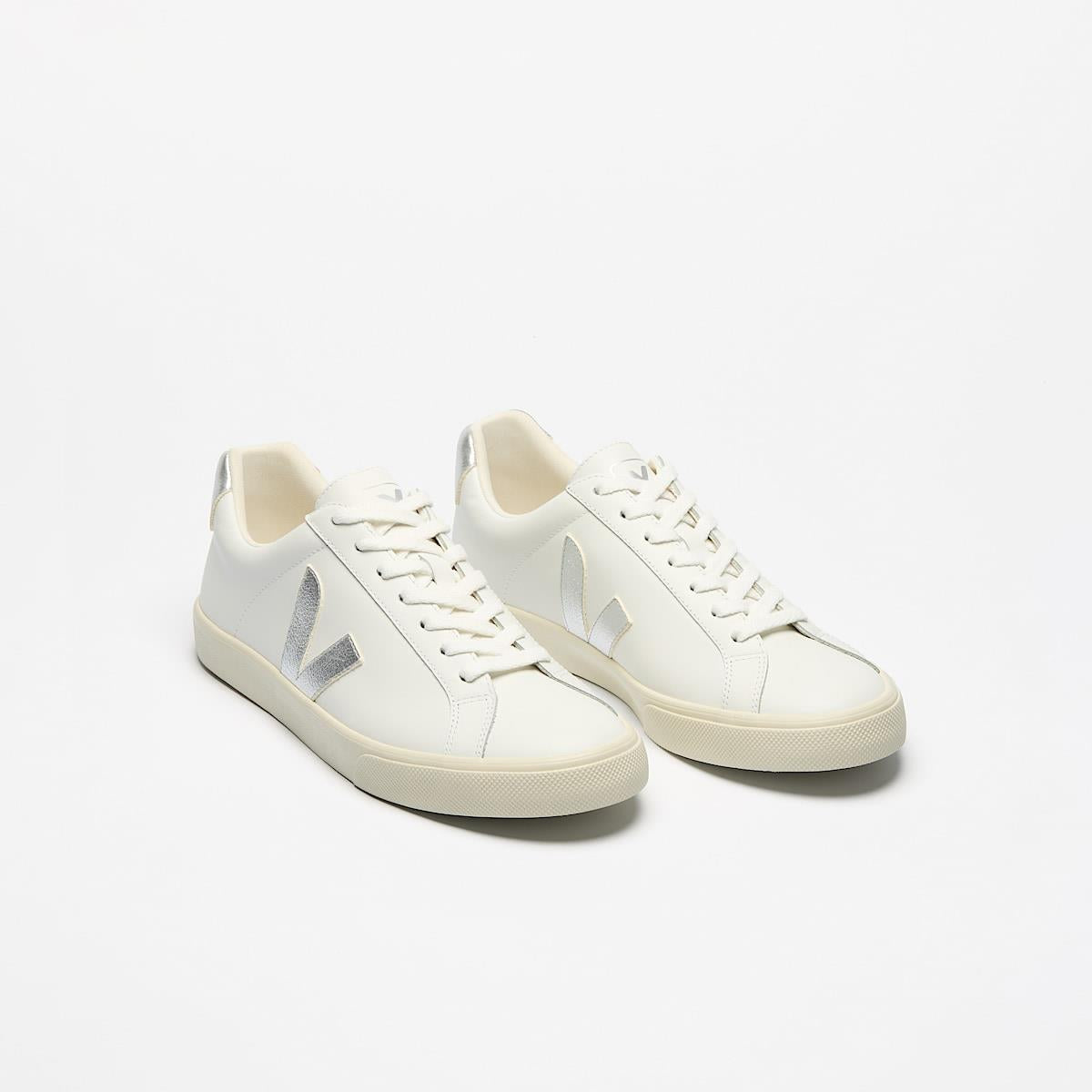 Veja Esplar Leather Women's Extra White/Silver Sneakers