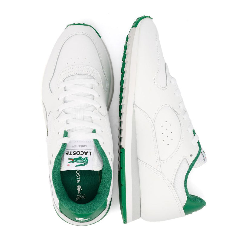 Lacoste Linetrack Leather Men's White/Green Sneakers