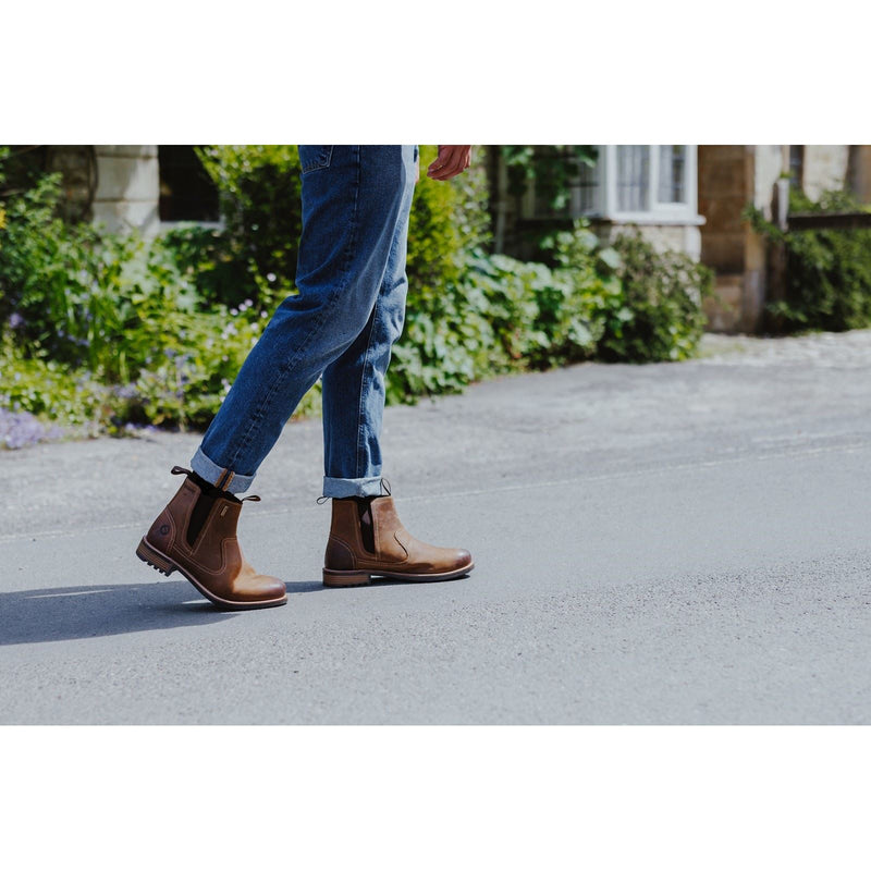 Cotswold Worcester Leather Men's Light Brown Ankle Boots