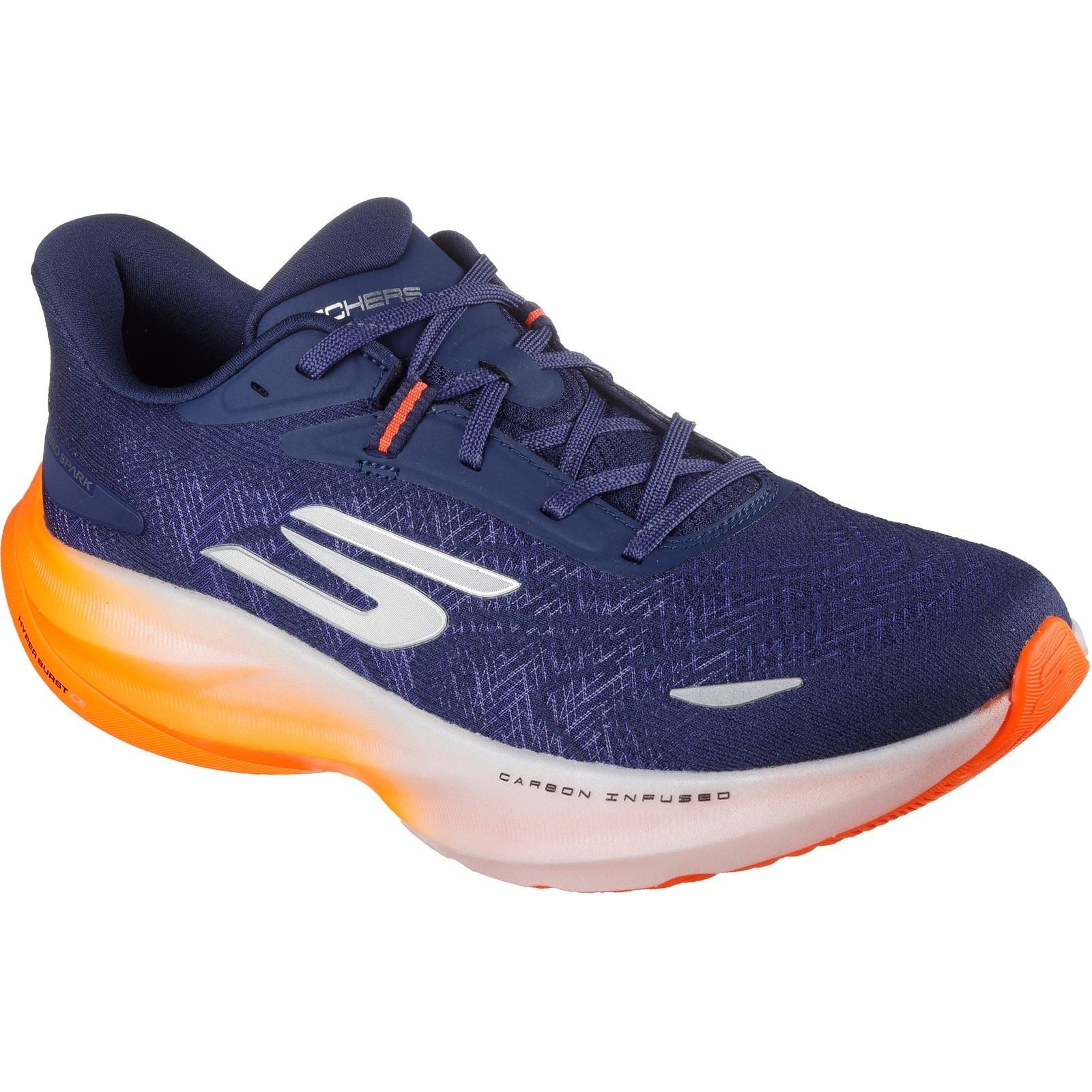 Skechers Performance GO RUN Ride 12 Textile Men's Navy/Orange Sneakers