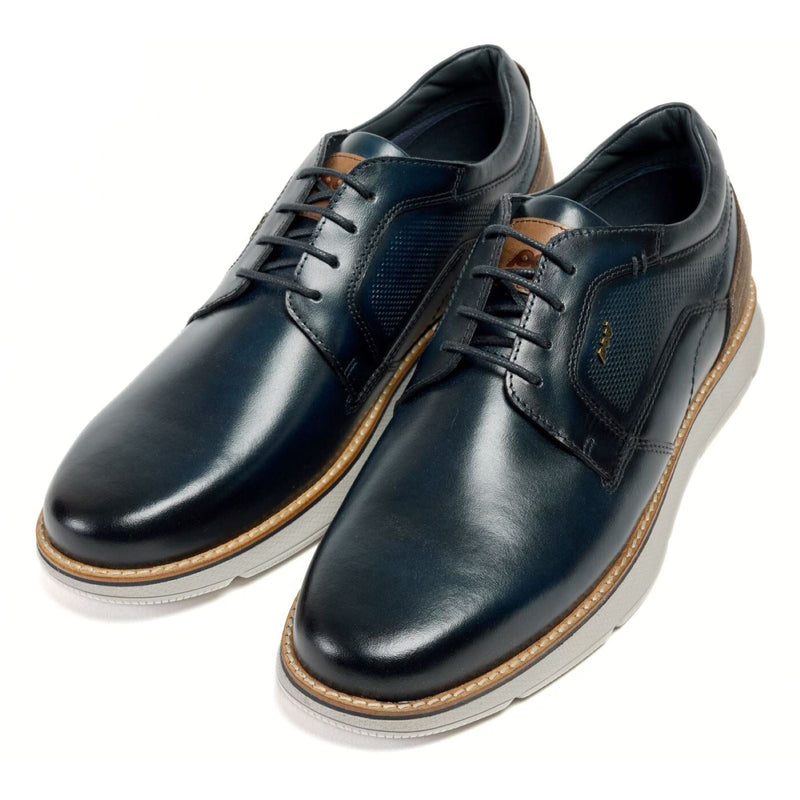 Pod Finch Leather Men's Navy Lace-Up Shoes