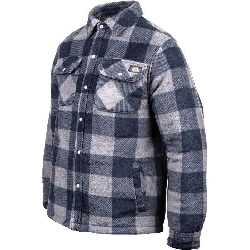 Dickies Portland Synthetic Men's Blue Casual Shirt