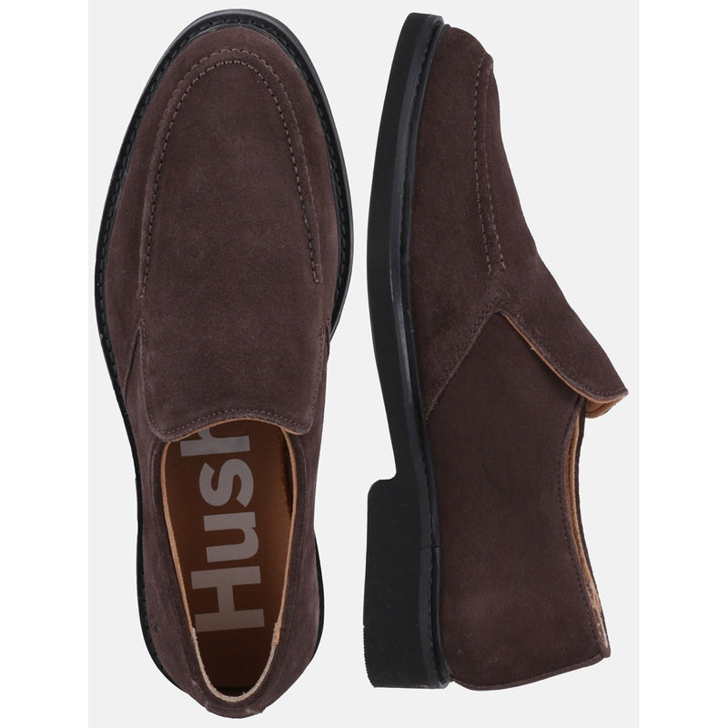 Hush Puppies Earl Slip On Suede Men's Brown Loafers
