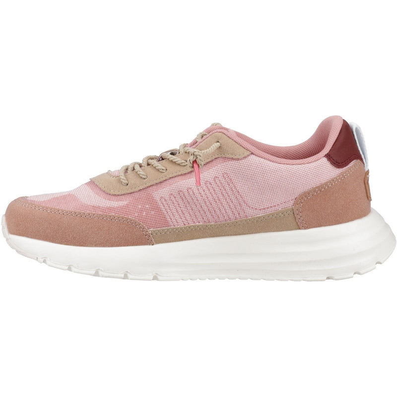 HEYDUDE Sirocco Alta Boho Synthetic Blend Women's Rose Pink Sneakers