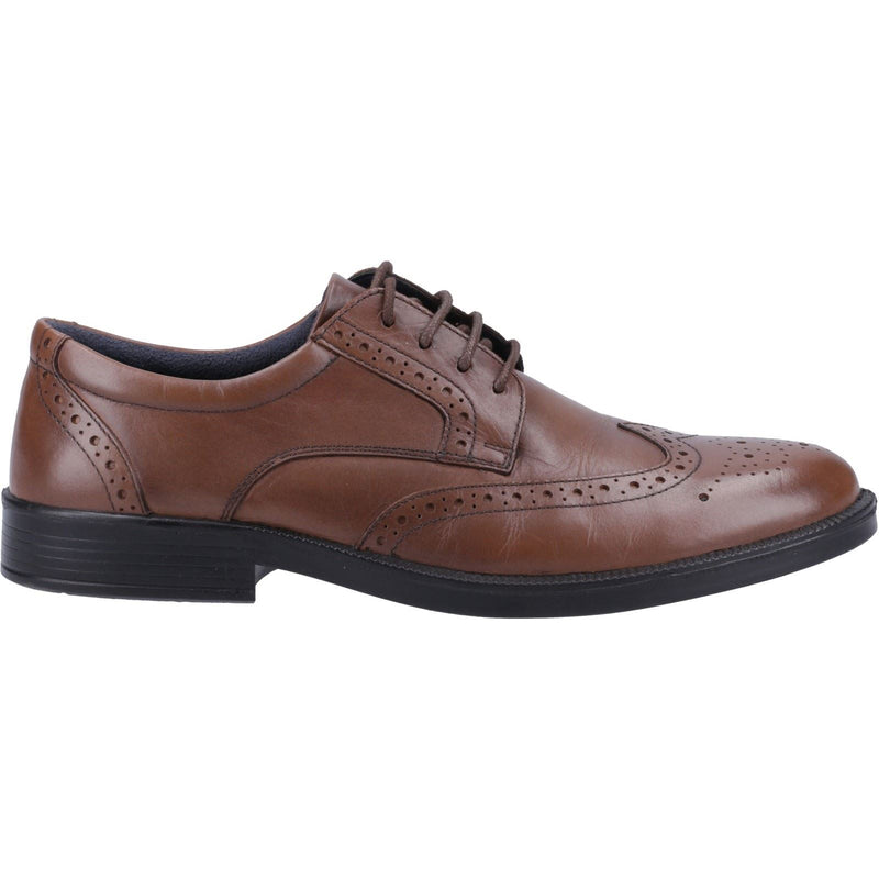 Hush Puppies Nolan Leather Men's Tan Brogues Shoes