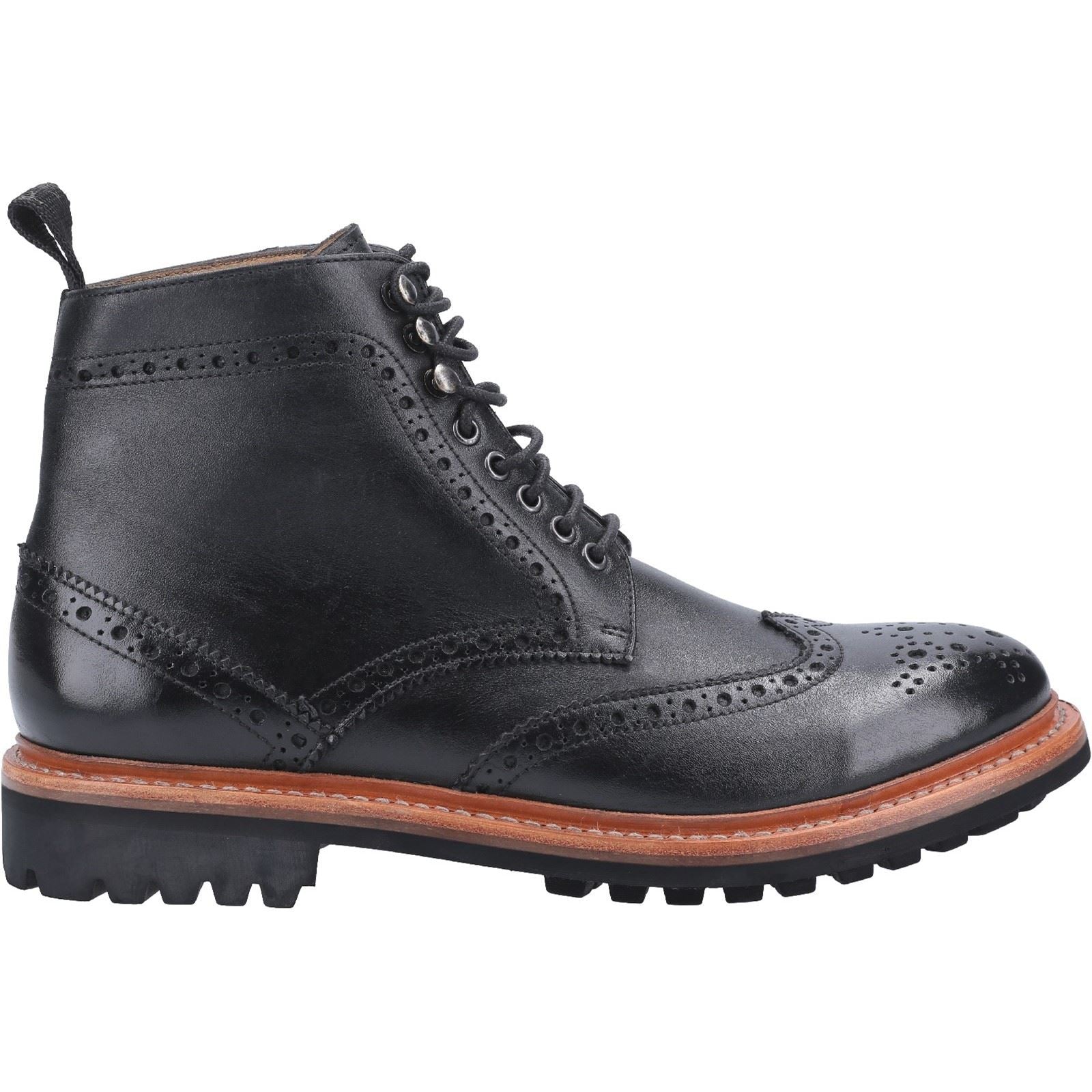 Cotswold Rissington Commando Leather Men's Black Boots