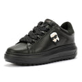 Karl Lagerfeld Kapri Lug Karl NFT Lo Lace Leather Women's Black Sneakers