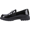 Hush Puppies Lydia Patent Senior Leather Girls's Black Loafers