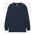 Dickies Pocket Long Sleeve Cotton Men's Blue T-Shirt