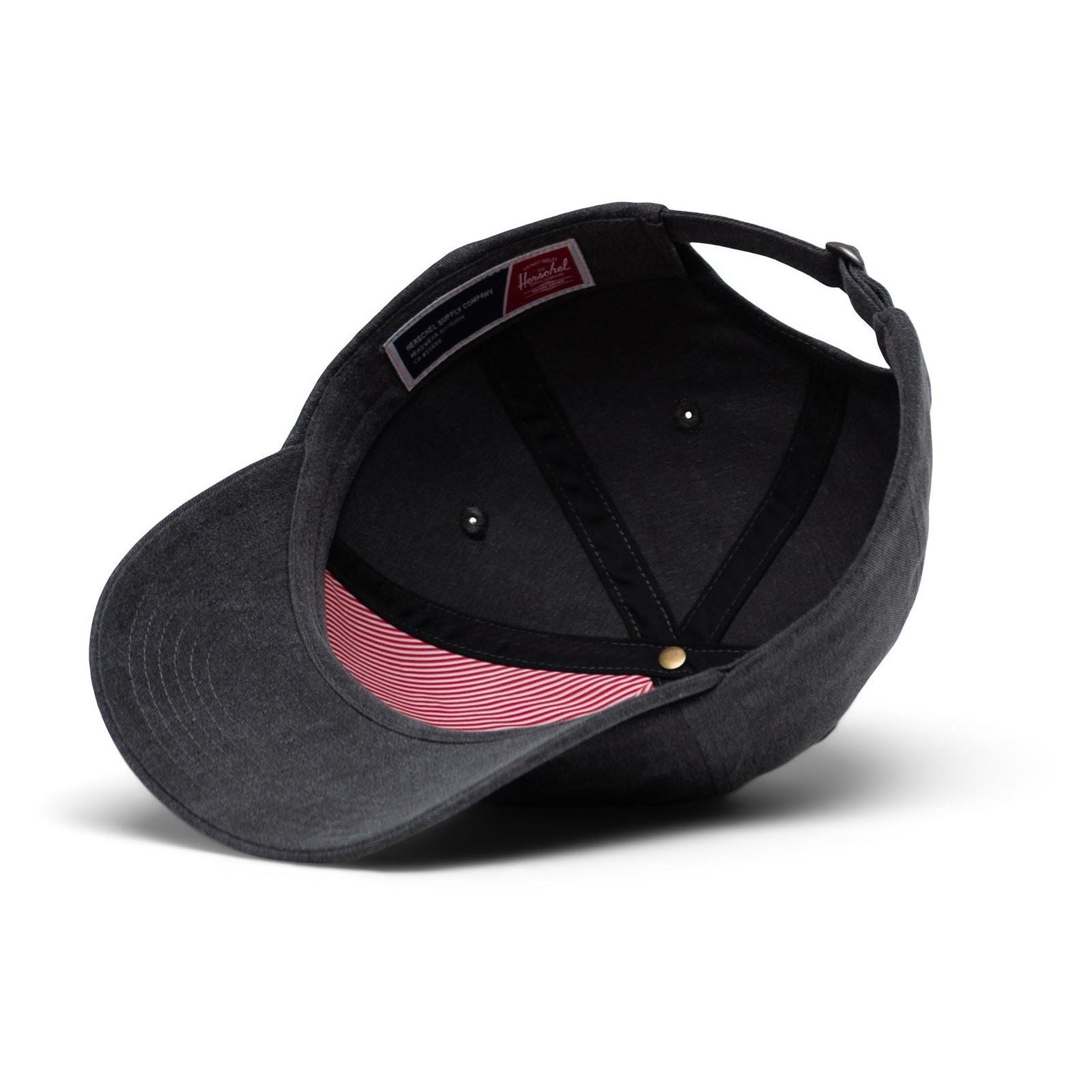 Herschel Bags Sylas Stonewash Cotton Unisex Adults Black Baseball Caps