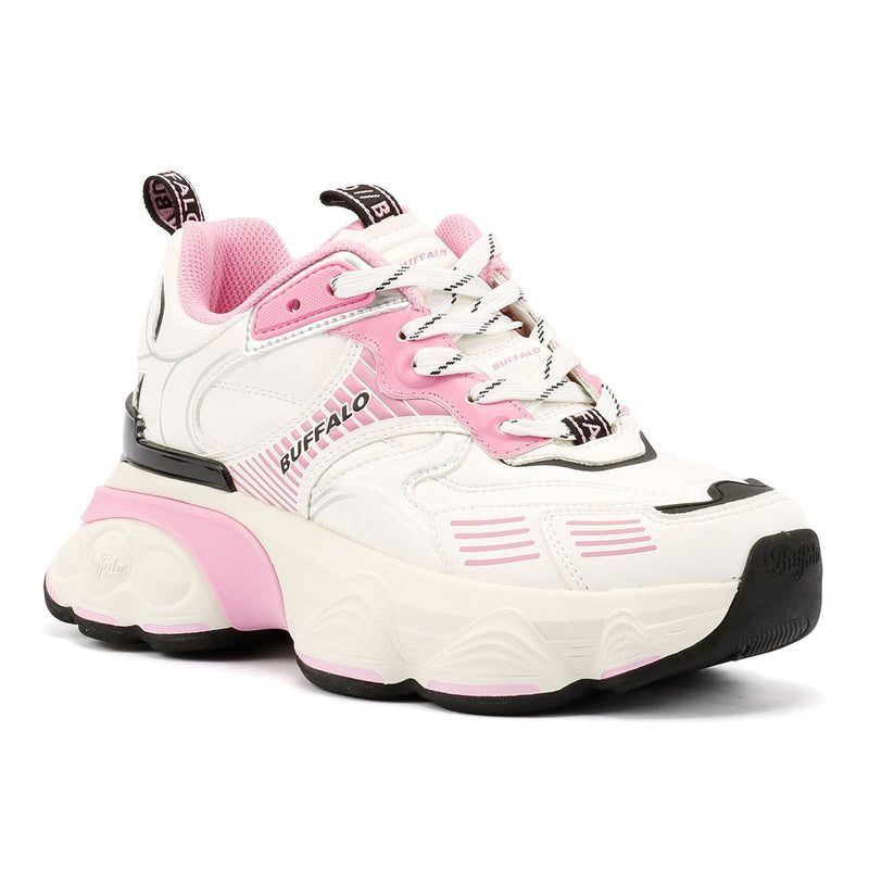 Buffalo Truck Women's White/Pink Sneakers