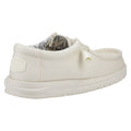 HEYDUDE Wally Canvas 100% Cotton Men's Stone White Boat Shoes