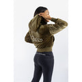Juicy Couture Fur Rydell Women's Green Bomber Jacket